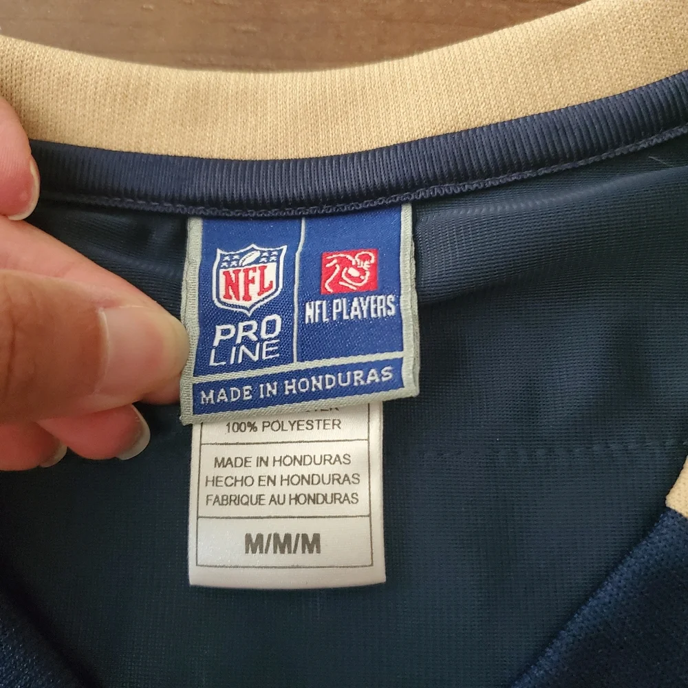 Los Angeles Rams Navy and Gold Jersey DONALD 99 MEDIUM - Picture 6 of 11